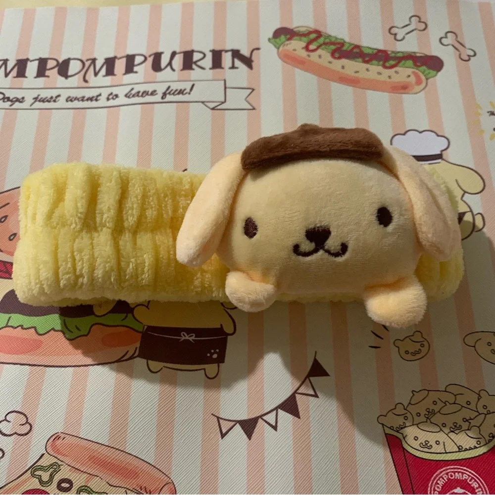 Yellow Pompompurin Soft Stretchy Spa Headband